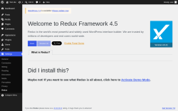 Page screenshot: Settings &rarr; Redux