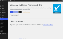 Page screenshot: Settings &rarr; Redux