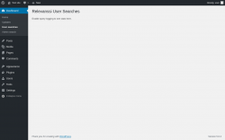 Page screenshot: Dashboard &rarr; User searches