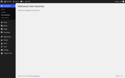 Page screenshot: Dashboard &rarr; User searches