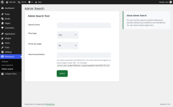 Page screenshot: Relevanssi &rarr; Admin search