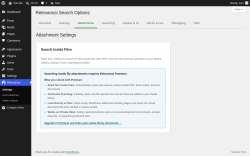 Page screenshot: Relevanssi &rarr; 
			Attachments