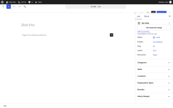 Page screenshot: Jobs &rarr; Add New Job