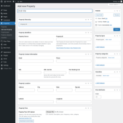 Page screenshot: Properties → Add new Property