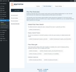 Page screenshot: Rent Fetch → Floor plan shortcodes