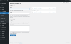 Page screenshot: Properties → Property categories