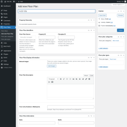 Page screenshot: Floor Plans → Add new Floor Plan
