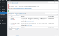Page screenshot: Plugins &lsaquo; Test site &mdash; WordPress