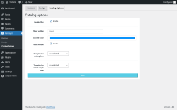 Page screenshot: Rentsyst → Catalog Options
