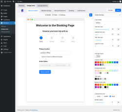Page screenshot: Rentsyst → Design (new)