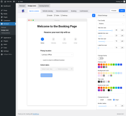 Page screenshot: Rentsyst → Design (new)