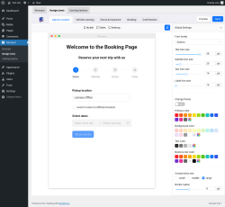 Page screenshot: Rentsyst → Design (new)