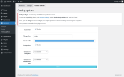 Page screenshot: Rentsyst → Catalog Options