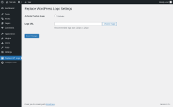 Page screenshot: Replace WP Logo