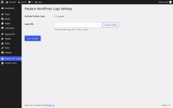 Page screenshot: Replace WP Logo