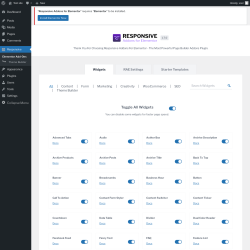 Page screenshot: Responsive