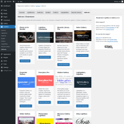 Page screenshot: Lightbox &rarr; Add-ons