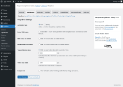 Page screenshot: Lightbox → Lightboxes