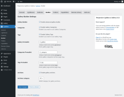 Page screenshot: Lightbox → Builder