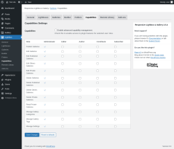 Page screenshot: Lightbox → Capabilities