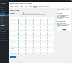 Page screenshot: Lightbox &rarr; Capabilities