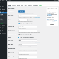 Page screenshot: Lightbox &rarr; Lightboxes &rarr; General