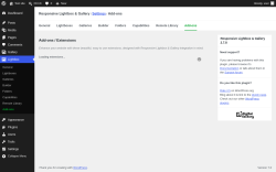 Page screenshot: Lightbox &rarr; Add-ons