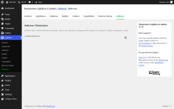 Page screenshot: Lightbox &rarr; Add-ons