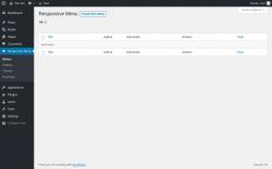 Page screenshot: Responsive Menu