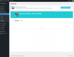 Page screenshot: Responsive Menu &rarr; Roadmap