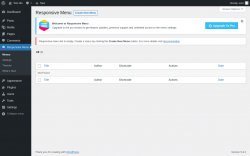 Page screenshot: Responsive Menu