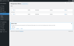 Page screenshot: Responsive Menu