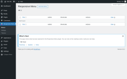 Page screenshot: Responsive Menu