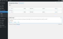 Page screenshot: Responsive Menu