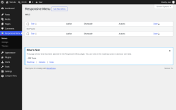 Page screenshot: Responsive Menu