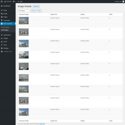 Page screenshot: OWL carousel → Add Images