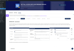 Page screenshot: Bookings → Settings → Advanced