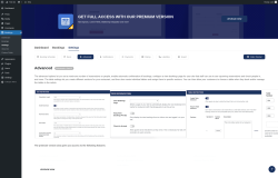 Page screenshot: Bookings → Settings → Advanced