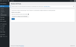 Page screenshot: Posts → Restrict Access