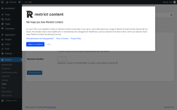 Page screenshot: Restrict → Tools → Export
