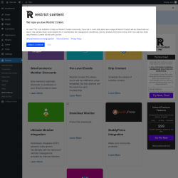 Page screenshot: Restrict → RCP Addons