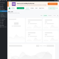 Page screenshot: WowRevenue ‹ Test site — WordPress