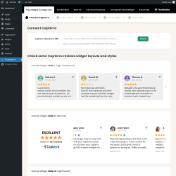 Page screenshot: Capterra reviews ‹ Test site — WordPress