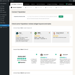 Page screenshot: Tripadvisor reviews ‹ Test site — WordPress