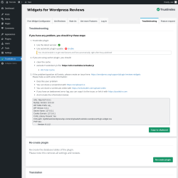 Page screenshot: Trustindex.io → 
Troubleshooting