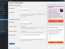 Page screenshot: Settings &rarr; Revive To Sky