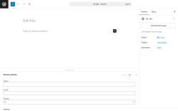 Page screenshot: Reviews → Add New Review