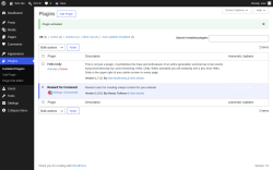 Page screenshot: Plugins &lsaquo; Test site &mdash; WordPress