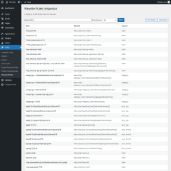 Page screenshot: Tools → Rewrite Rules