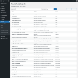 Page screenshot: Tools → Rewrite Rules